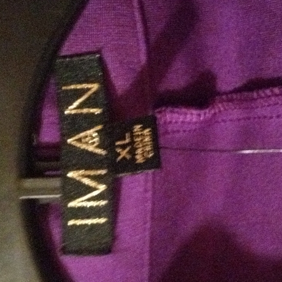 IMAN Global Chic Convertible Bell Sleeve in Purple Magic NWT Sz Xl - Picture 6 of 9